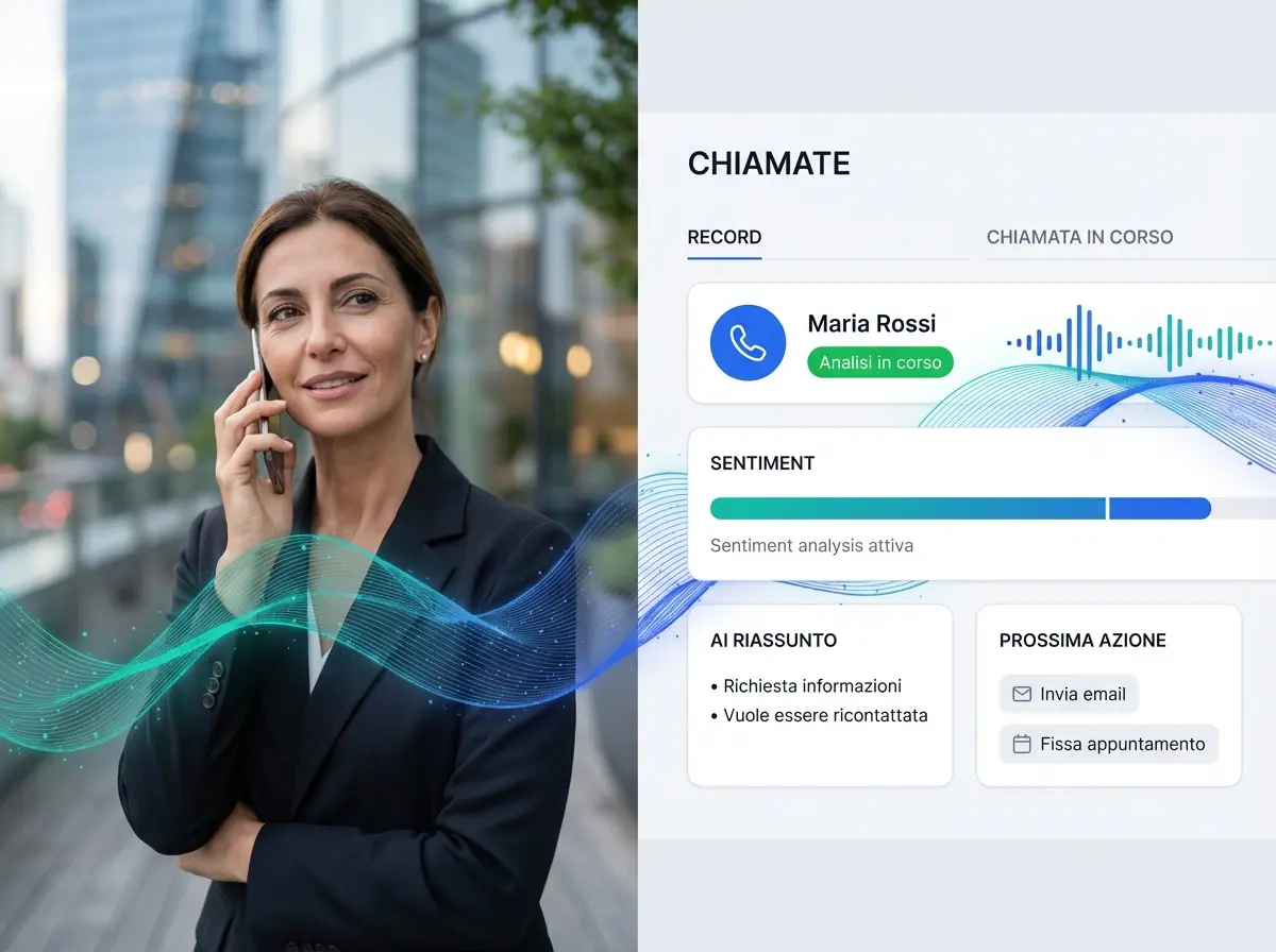 Modulo Analisi Chiamate AI di MyCentralino: trascrizioni, KPI e riassunti delle chiamate