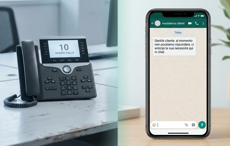 Modulo WhatsApp integrato nel centralino in cloud MyCentralino