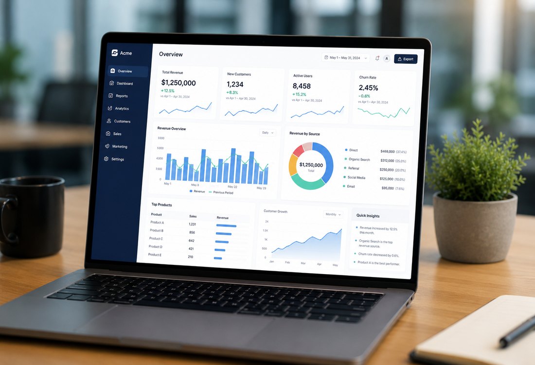 Dashboard di report e statistiche sulle chiamate